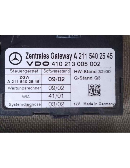 MODULO ELECTRONICO MERCEDES-BENZ CLASE E (BM 211) BERLINA - 147288