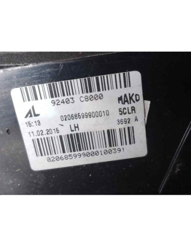 PILOTO TRASERO IZQUIERDO INTERIOR HYUNDAI I20...