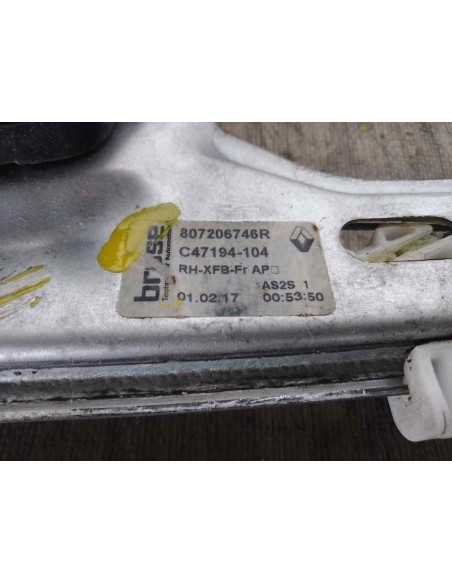 ELEVALUNAS DELANTERO DERECHO RENAULT MEGANE IV BERLINA 5P - 158113