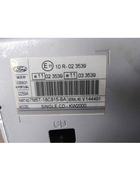 SISTEMA AUDIO / RADIO CD FORD FOCUS SPORTBREAK (CB4) - 114635