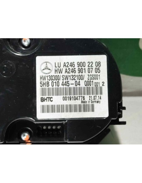 MANDO CLIMATIZADOR MERCEDES-BENZ CLASE A (BM 176) - 246638