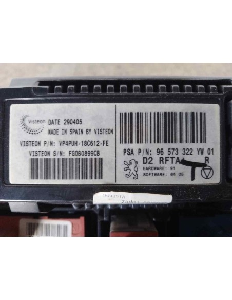 MANDO CLIMATIZADOR PEUGEOT 407 - 238192