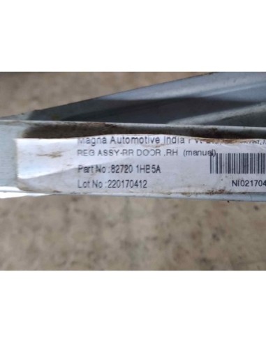 ELEVALUNAS TRASERO DERECHO NISSAN MICRA...