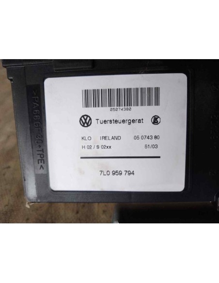 MOTOR ELEVALUNAS TRASERO DERECHO VOLKSWAGEN TOUAREG (7LA) - 161952