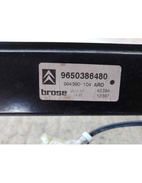 ELEVALUNAS TRASERO DERECHO CITROEN C6 - 190915