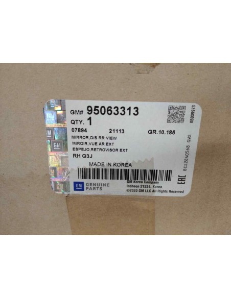 RETROVISOR DERECHO CHEVROLET CRUZE - 138466