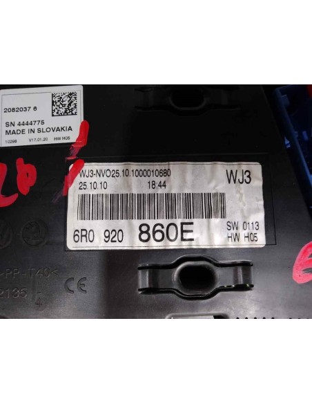 CUADRO INSTRUMENTOS VOLKSWAGEN POLO V (6R1) - 204117