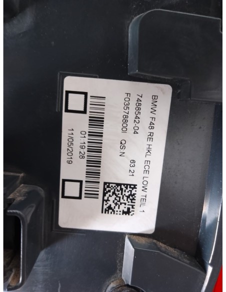 PILOTO TRASERO DERECHO BMW SERIE X1 (E84) - 100207