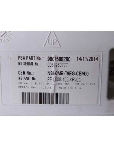 CUADRO INSTRUMENTOS PEUGEOT 308 - 94344