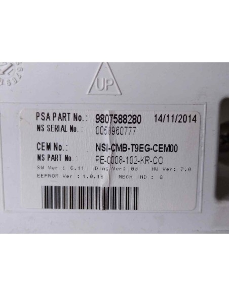 CUADRO INSTRUMENTOS PEUGEOT 308 - 94344