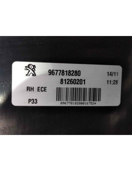 PILOTO TRASERO DERECHO INTERIOR PEUGEOT 308 - 94380