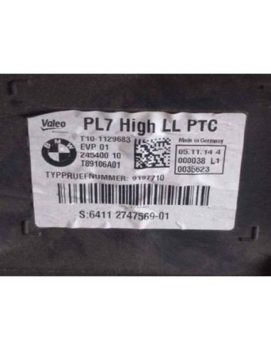 CALEFACCION ENTERA NORMAL BMW SERIE 1 BERLINA...