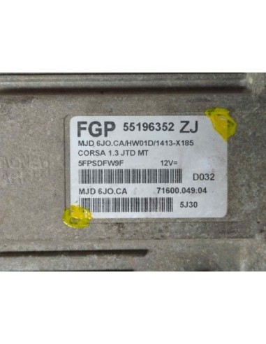 CENTRALITA MOTOR UCE OPEL CORSA C - 97930