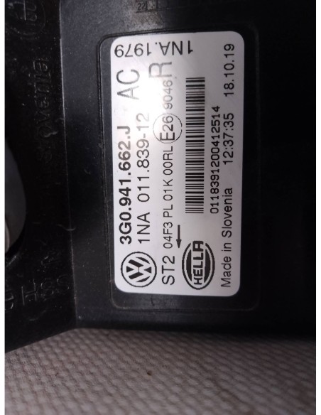 FARO ANTINIEBLA IZQUIERDO VOLKSWAGEN PASSAT VARIANT (3G5) - 102228
