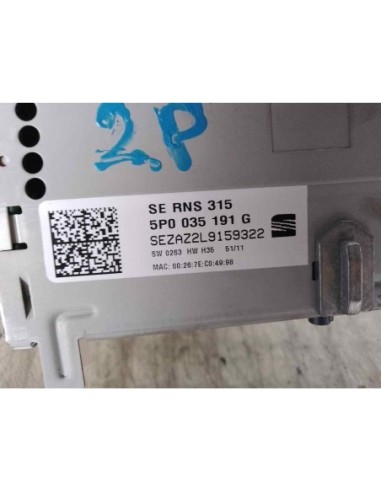 SISTEMA NAVEGACION GPS SEAT ALTEA XL (5P5) -...