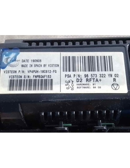 MANDO CLIMATIZADOR PEUGEOT 407 - 106380