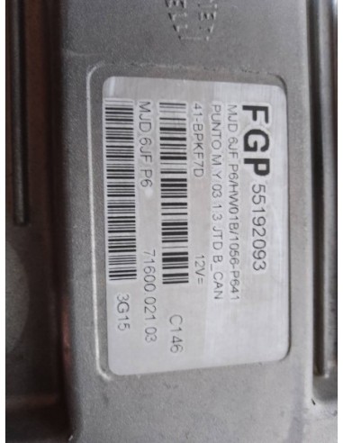 CENTRALITA MOTOR UCE FIAT II PUNTO (188)...