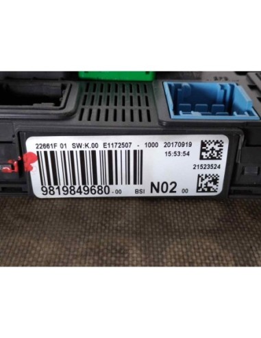 CAJA RELES / FUSIBLES PEUGEOT 208 - 124926