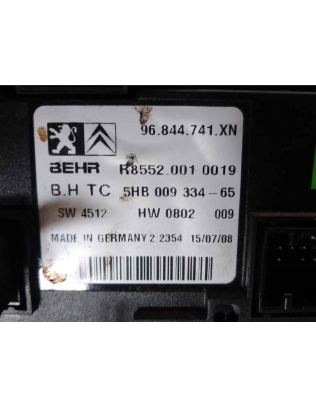 MANDO CALEFACCION / AIRE ACONDICIONADO PEUGEOT 407 - 128077