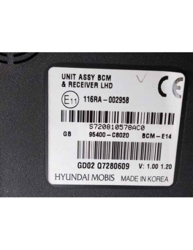 MODULO ELECTRONICO HYUNDAI I20 (GB) - 129173