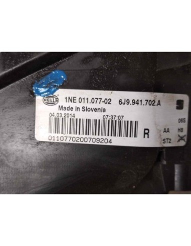 FARO ANTINIEBLA DERECHO SEAT IBIZA BERLINA...