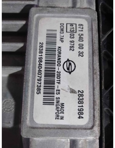 CENTRALITA MOTOR UCE SSANGYONG KORANDO - 134151