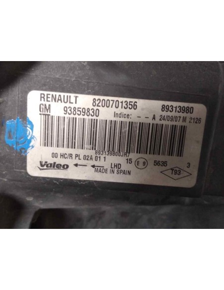 FARO DERECHO RENAULT TRAFIC II FURGÓN - 134405
