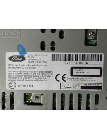 SISTEMA AUDIO / RADIO CD FORD KUGA (CBS) - 134554