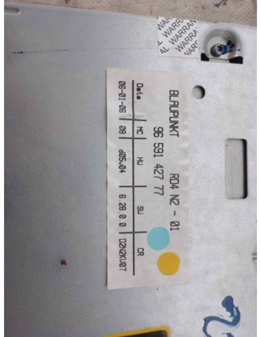 SISTEMA AUDIO / RADIO CD PEUGEOT 407 - 136176