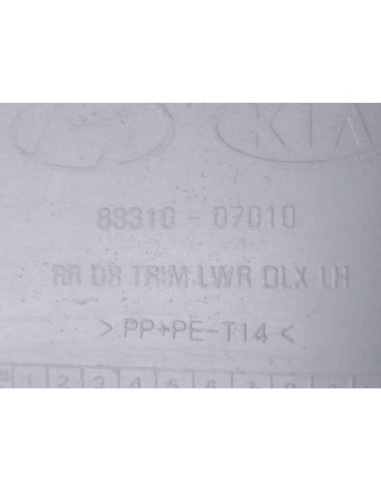 GUARNECIDO PUERTA TRASERA DERECHA KIA PICANTO...