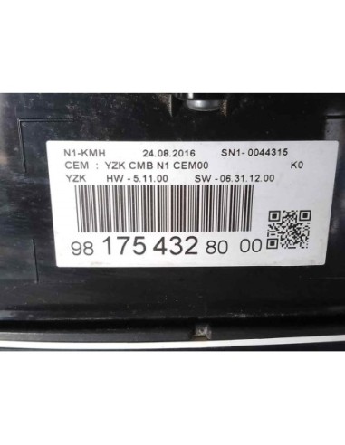 CUADRO INSTRUMENTOS PEUGEOT EXPERT FURGÓN - 171924