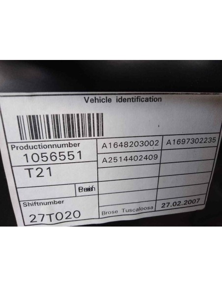 ELEVALUNAS TRASERO DERECHO MERCEDES-BENZ CLASE R (BM 251) - 170139