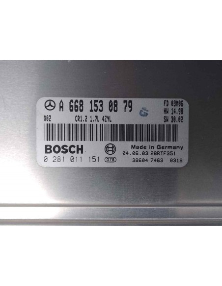 CENTRALITA MOTOR UCE MERCEDES-BENZ CLASE A (BM 168) - 170436