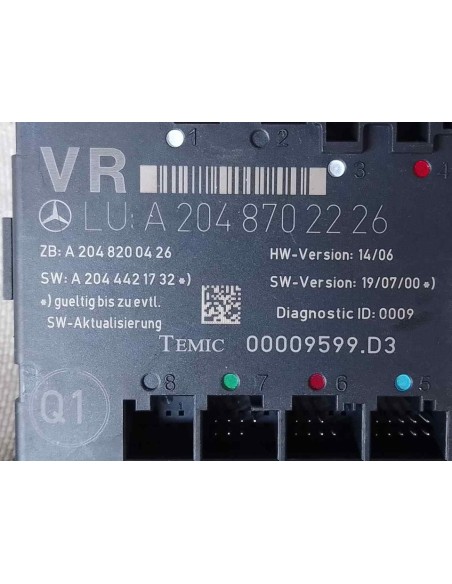 CENTRALITA CIERRE MERCEDES-BENZ CLASE C (BM 204) BERLINA - 178194