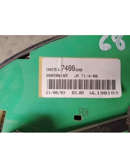 CUADRO INSTRUMENTOS PEUGEOT PARTNER (S2) - 178647