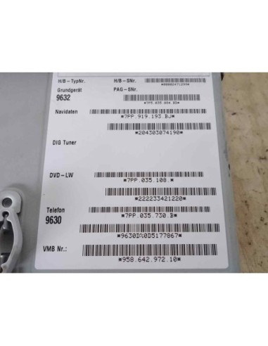 SISTEMA NAVEGACION GPS PORSCHE CAYENNE (TIPO...