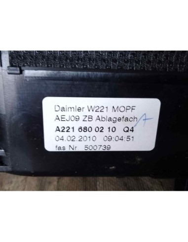 CENICERO MERCEDES-BENZ CLASE S (BM 221) LIM  -...