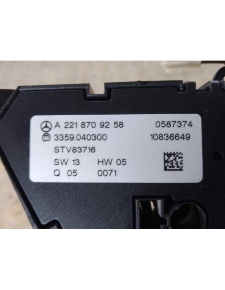 MANDO REGULACION ASIENTO MERCEDES-BENZ CLASE S (BM 221) LIM  - 206465