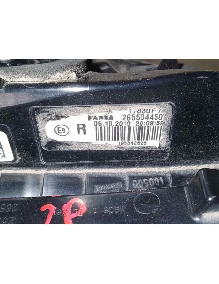 PILOTO TRASERO DERECHO INTERIOR RENAULT CLIO V - 204643