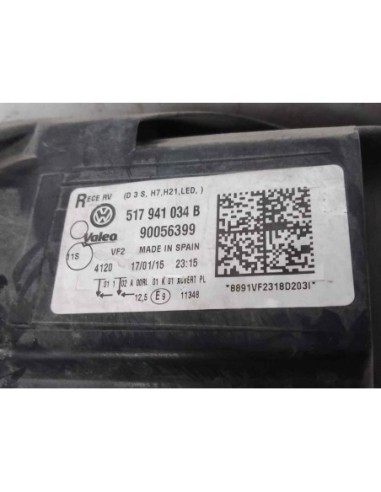 FARO DERECHO VOLKSWAGEN GOLF SPORTSVAN VII...