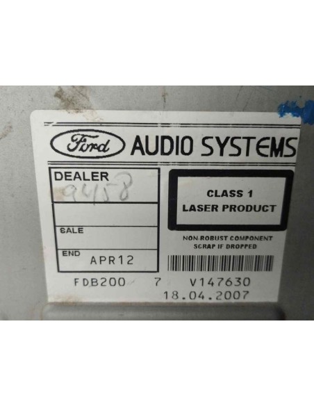 SISTEMA AUDIO / RADIO CD FORD FOCUS BERLINA (CAP) - 137851