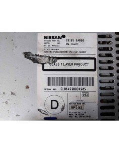 SISTEMA AUDIO / RADIO CD NISSAN PRIMERA BERLINA (P12) -... 2
