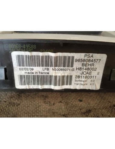 MANDO CLIMATIZADOR CITROEN C4 BERLINA - 166422