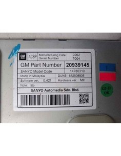 PANTALLA MULTIFUNCION OPEL ZAFIRA C TOURER - 145624 2