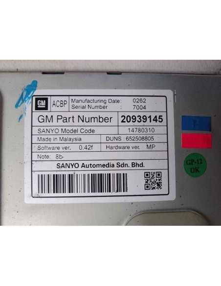 PANTALLA MULTIFUNCION OPEL ZAFIRA C TOURER - 145624