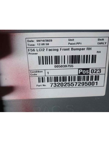 ALETIN TRASERO DERECHO MINI MINI 3P (F56) - 247711