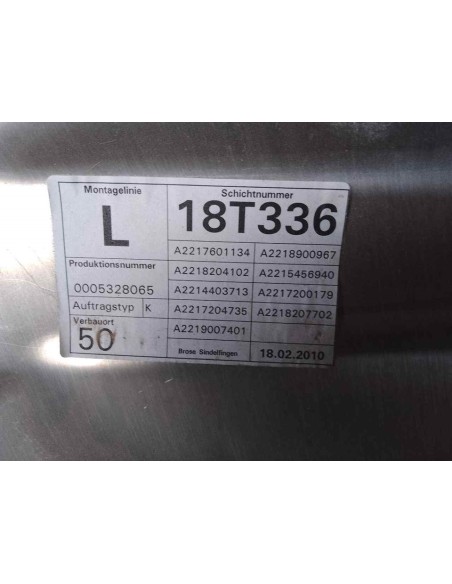 ELEVALUNAS DELANTERO IZQUIERDO MERCEDES-BENZ CLASE S (BM 221) LIM  - 164122