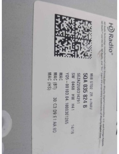 SISTEMA AUDIO / RADIO CD SEAT TOLEDO (KG3) -...