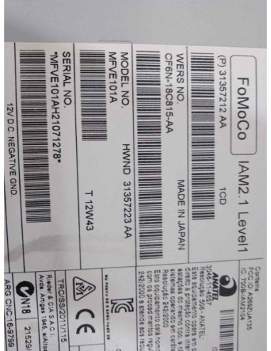 SISTEMA AUDIO / RADIO CD VOLVO V40 - 221233