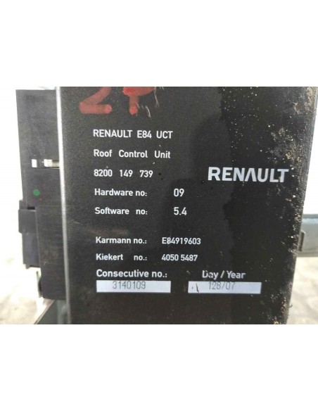 MOTOR TECHO ELECTRICO RENAULT MEGANE II COUPE/CABRIO - 135927